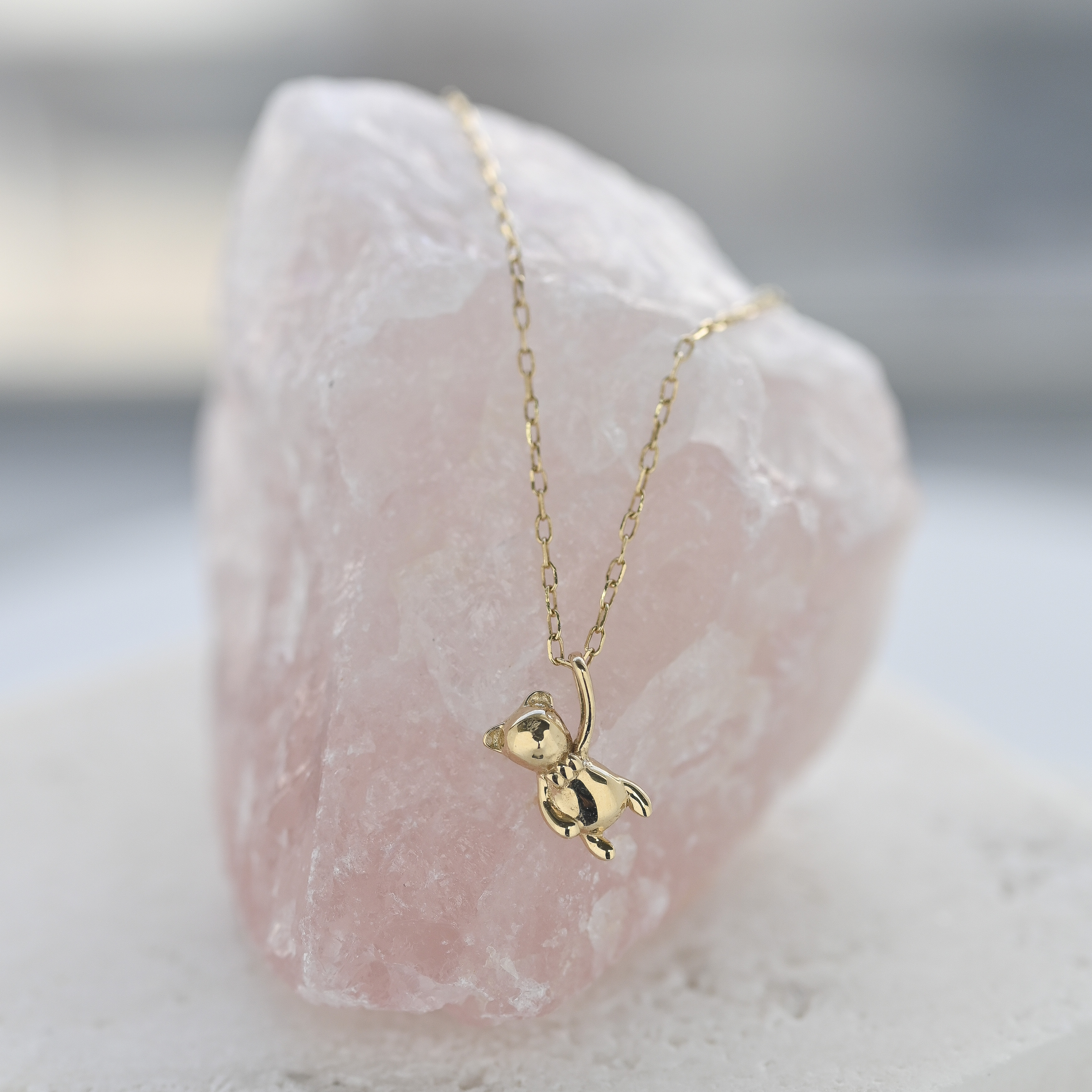 18K Little Gummy Bear necklace / Pendant