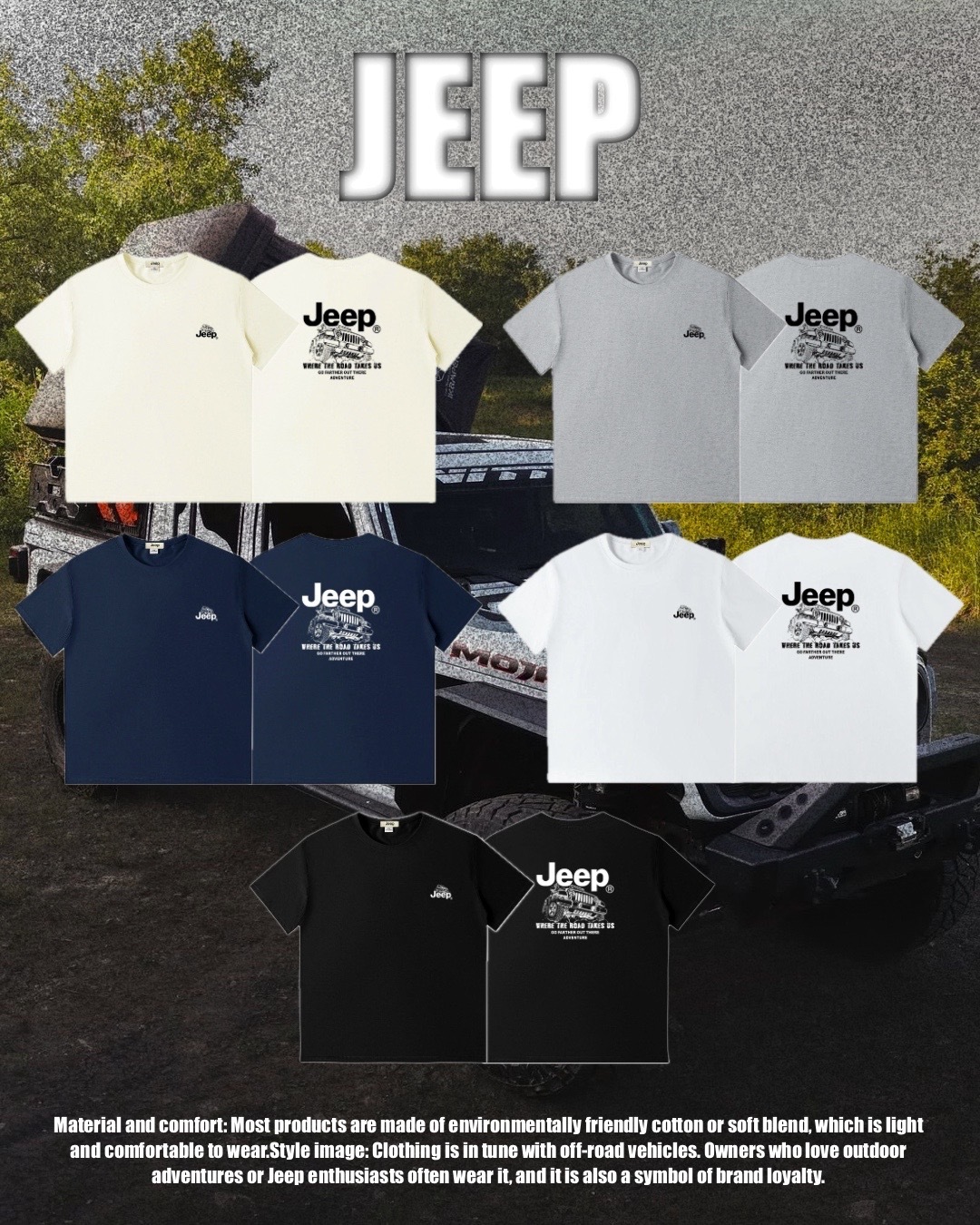 #預購 JEEP 美式塗鴉 越野吉普車 短踢 五色