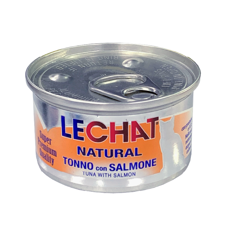 Lechat Natural.低敏腸道配方- 吞拿魚三文 貓罐 80g (LC-6613)