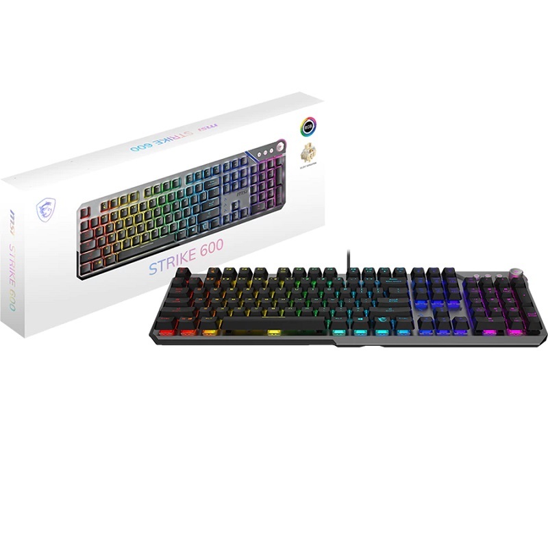 米特3C數位–MSI 微星 STRIKE 600 SILENT TC 終極靜音電競鍵盤 機械鍵盤