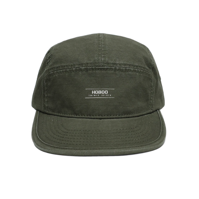 穿搭必備質感字母印花五分割帽