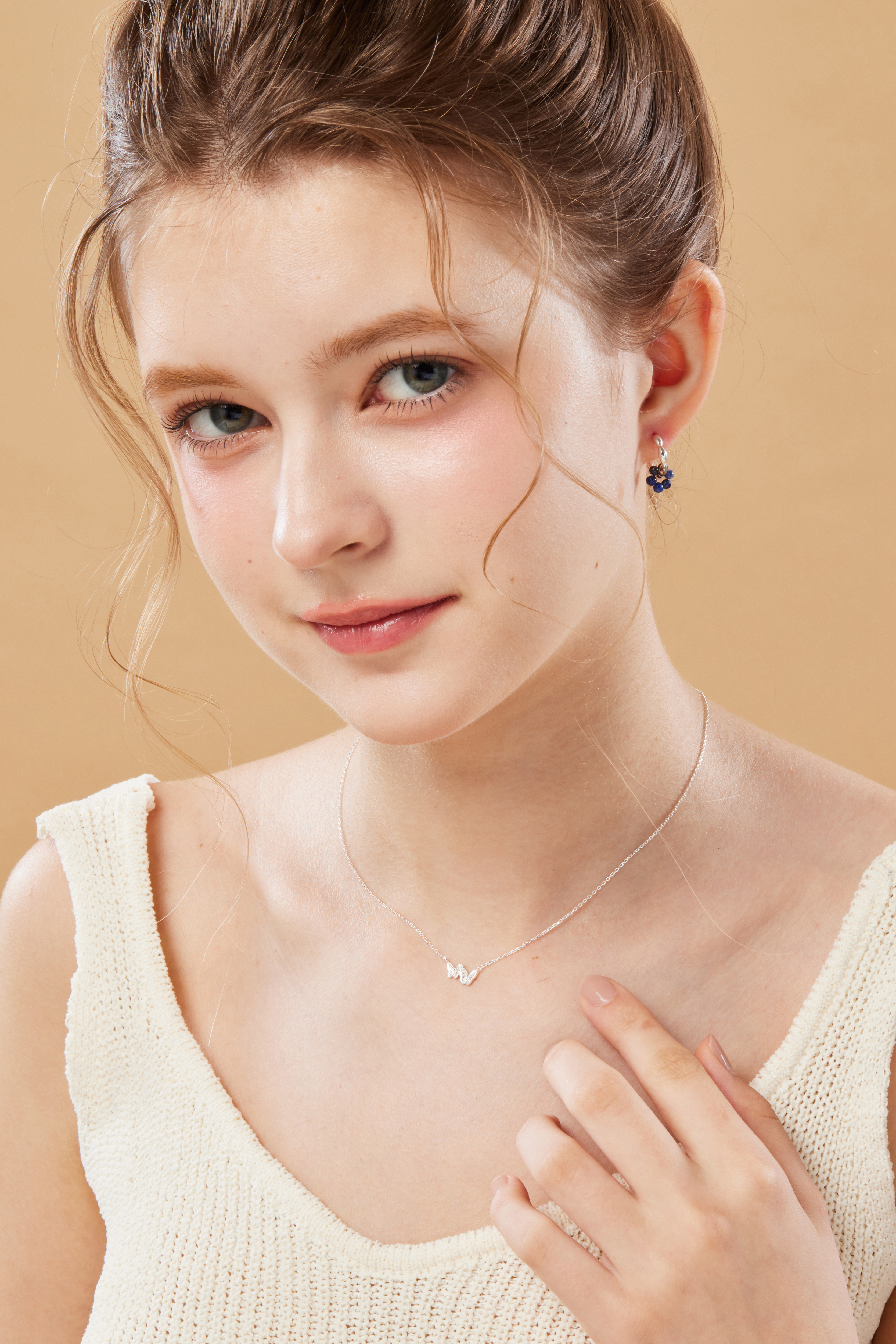 N1071 | 純銀雙蝴蝶項鍊