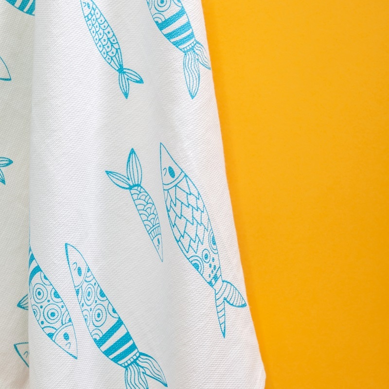 Castelbel - Sardine Kitchen Cloth 100% Cotton (50x50cm)