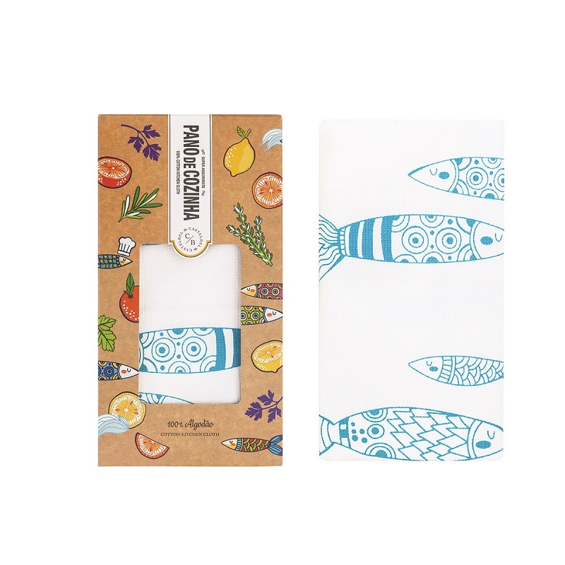 Castelbel - Sardine Kitchen Cloth 100% Cotton (50x50cm)
