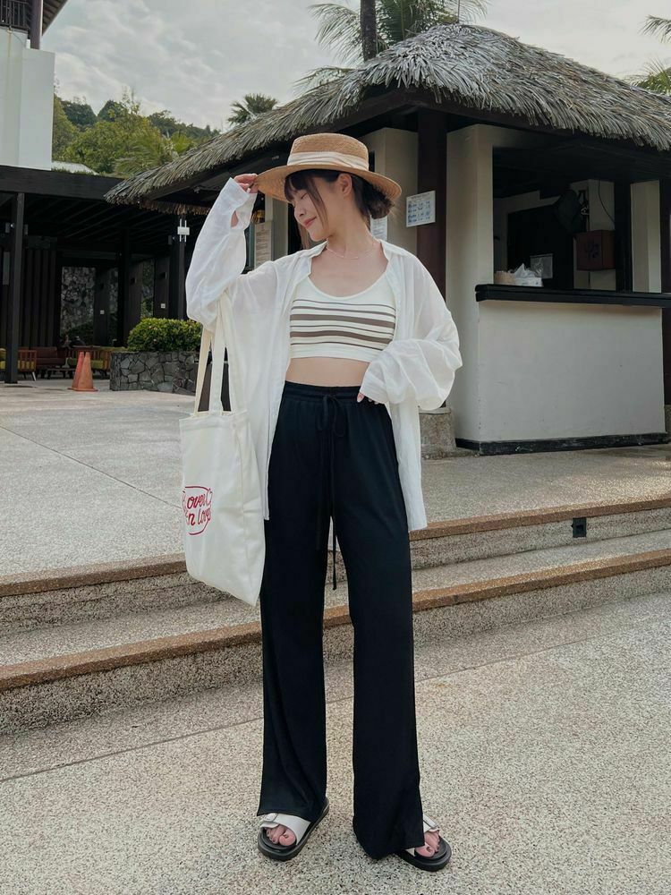 自訂 萬能冰絲防曬長腿褲