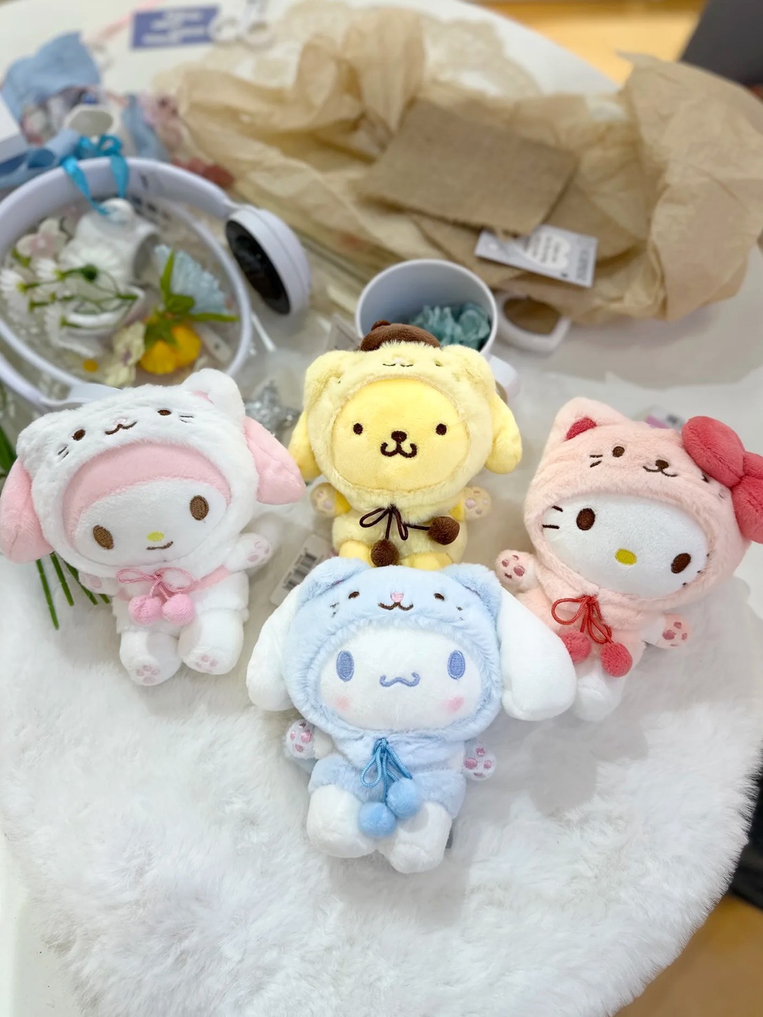 三麗鷗 貓咪頭套 造型吊飾