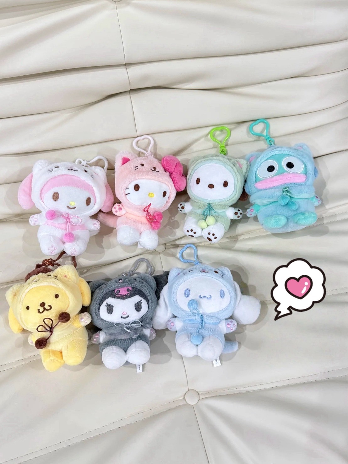 三麗鷗 貓咪頭套 造型吊飾