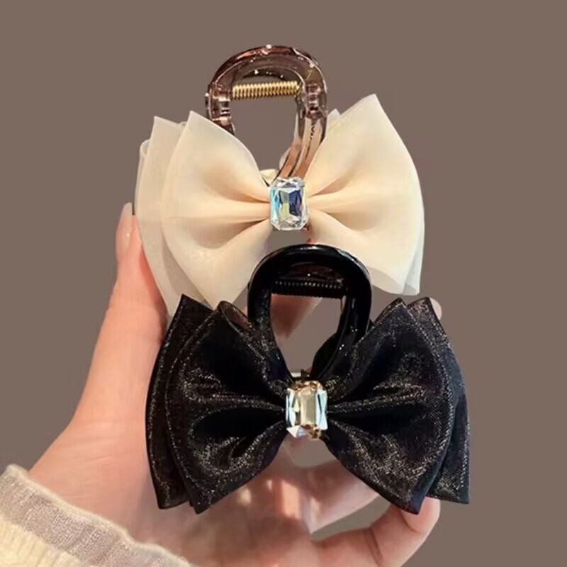 [3 FOR RM10] Premium Double-Sided Mesh Bow Hair Claw