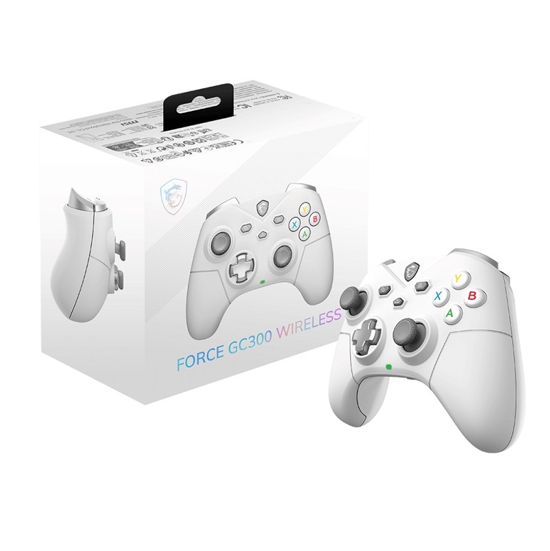 米特3C數位–MSI 微星 FORCE GC300 WIRELESS 三模遊戲控制器 戲控搖桿 戲控手把 黑色/白色