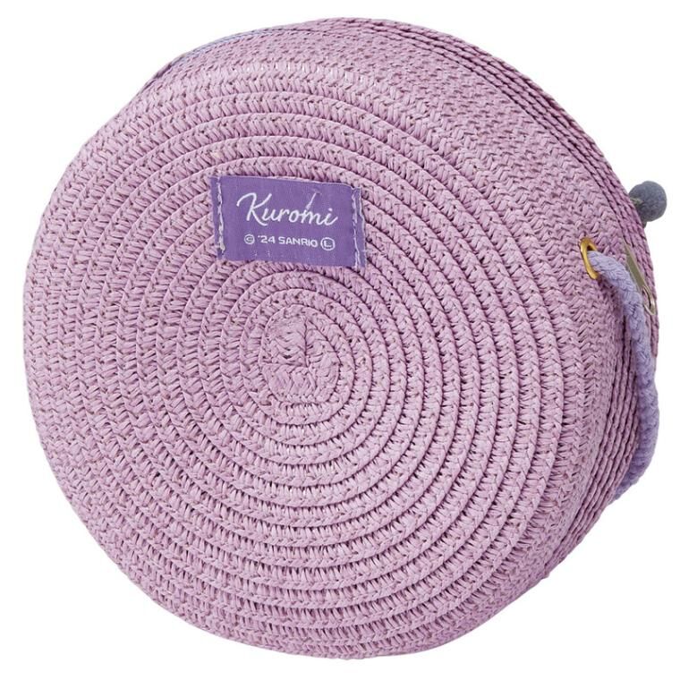 Kuromi 圓形草編包