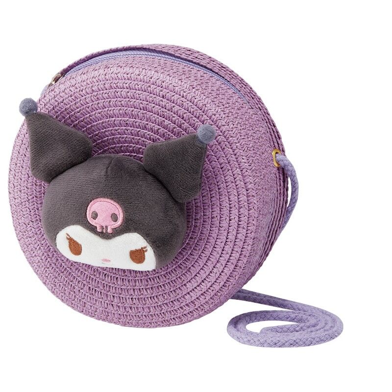 Kuromi 圓形草編包