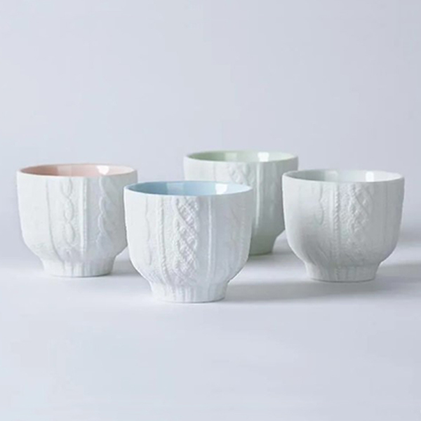 【Trace Face】編織紋 手感瓷杯