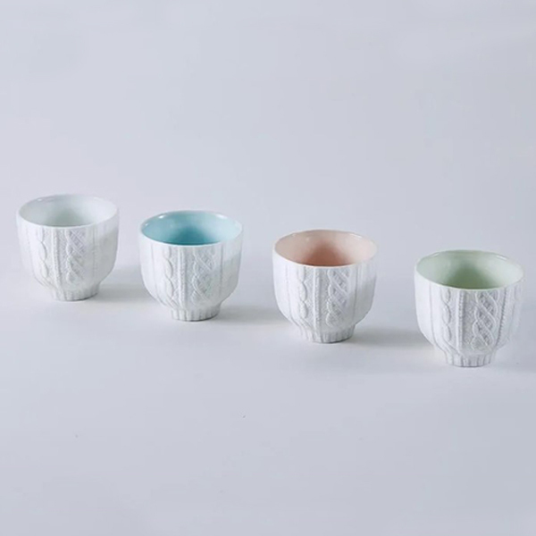 【Trace Face】編織紋 手感瓷杯