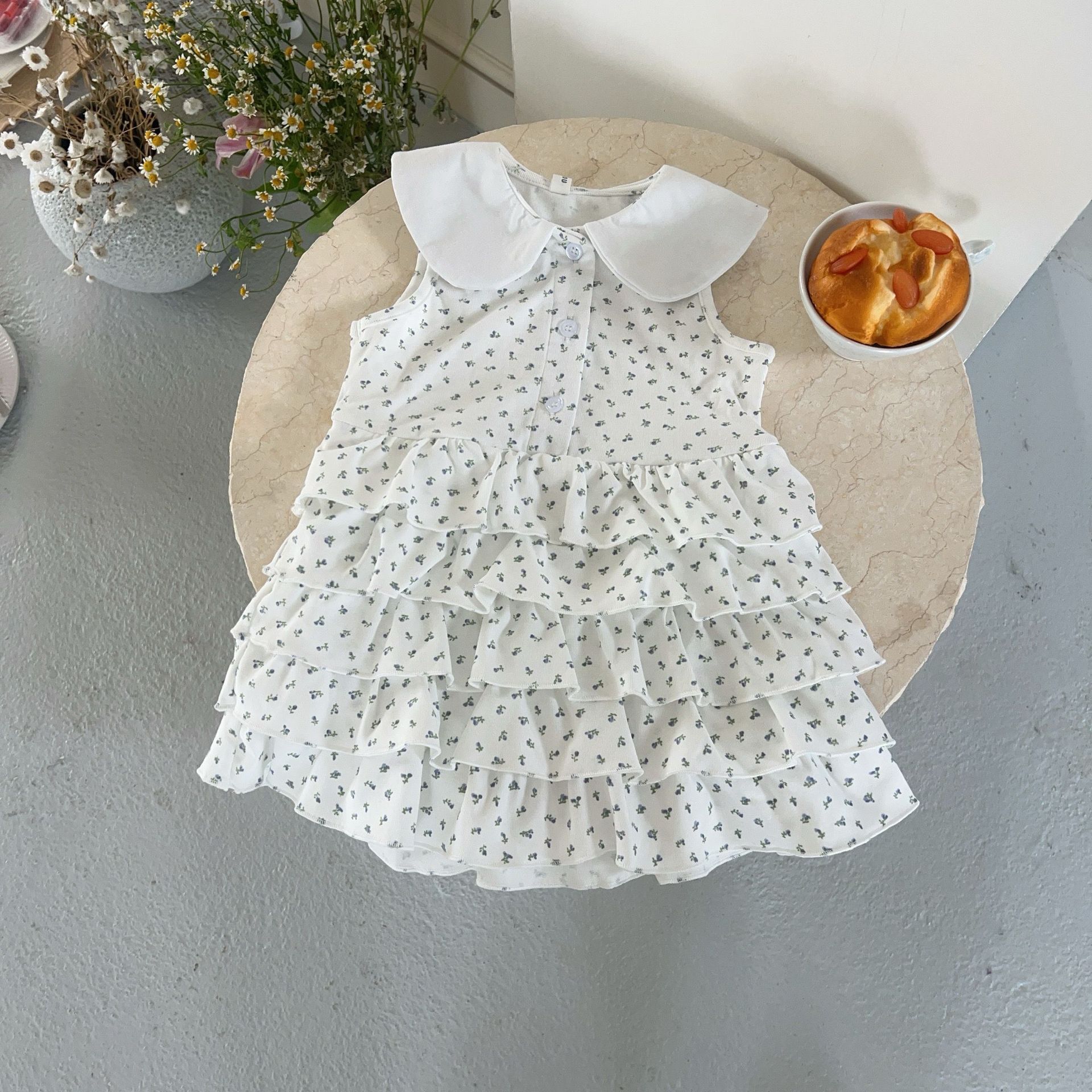 25夏 娃娃領蛋糕裙