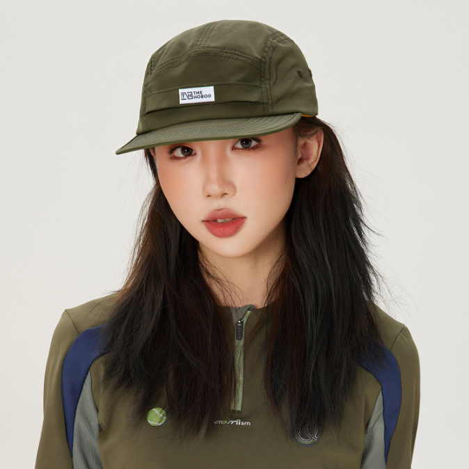 戶外工裝穿搭平簷五分割帽