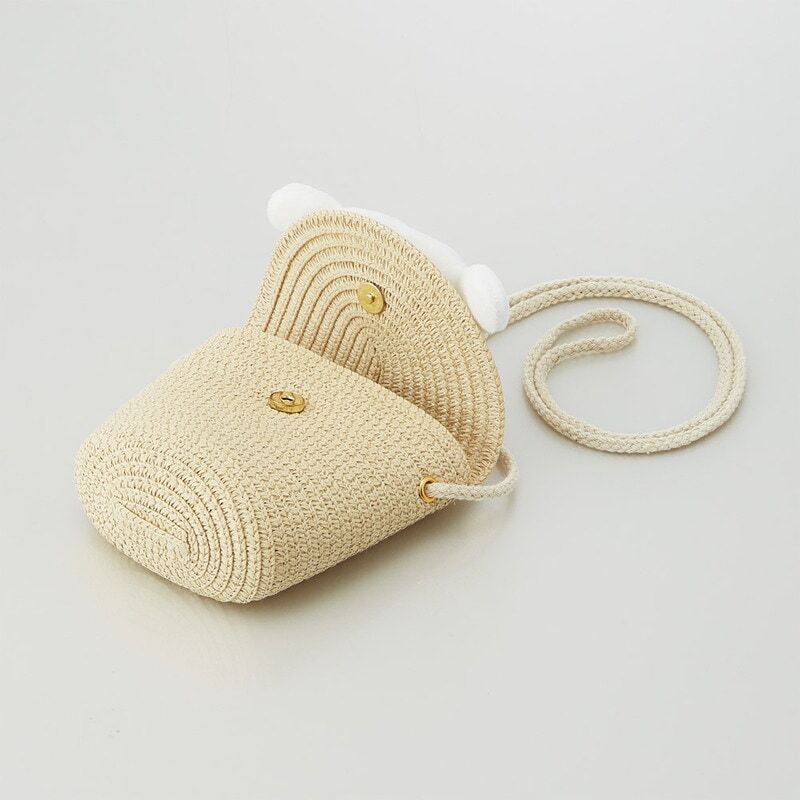 Cinnamoroll 翻蓋式草編包