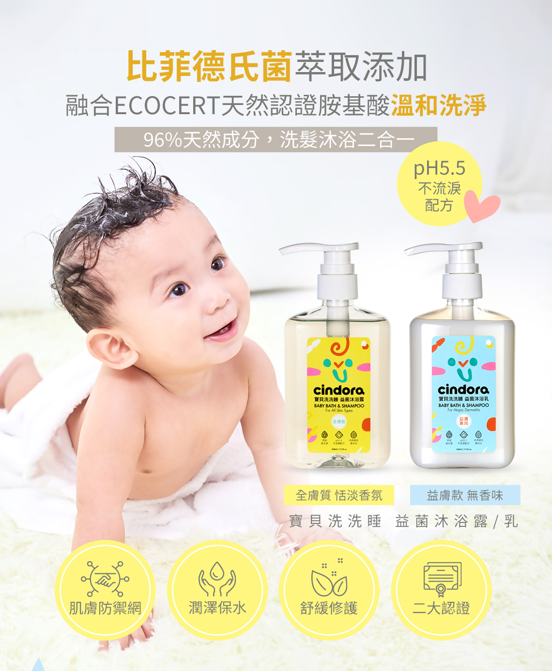 寶貝洗洗睡沐浴系列 洗髮沐浴2合1