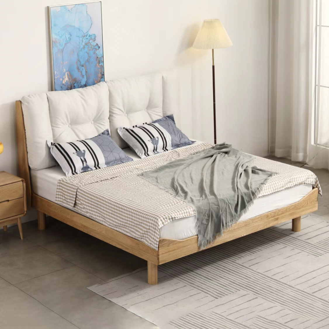 〖特惠款〗雲朵實木床架 FP-0130