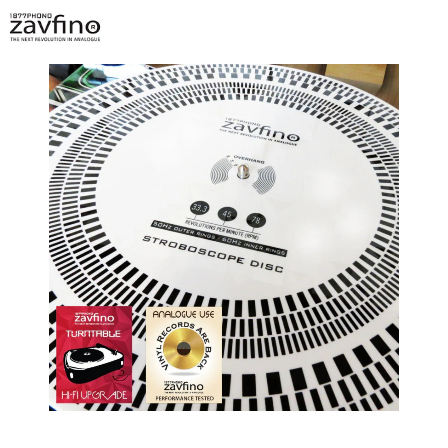Zavfino Strobdisc Mat 薄膠墊+編織物料，適合金屬轉盤（質感好，節奏感，動態強）