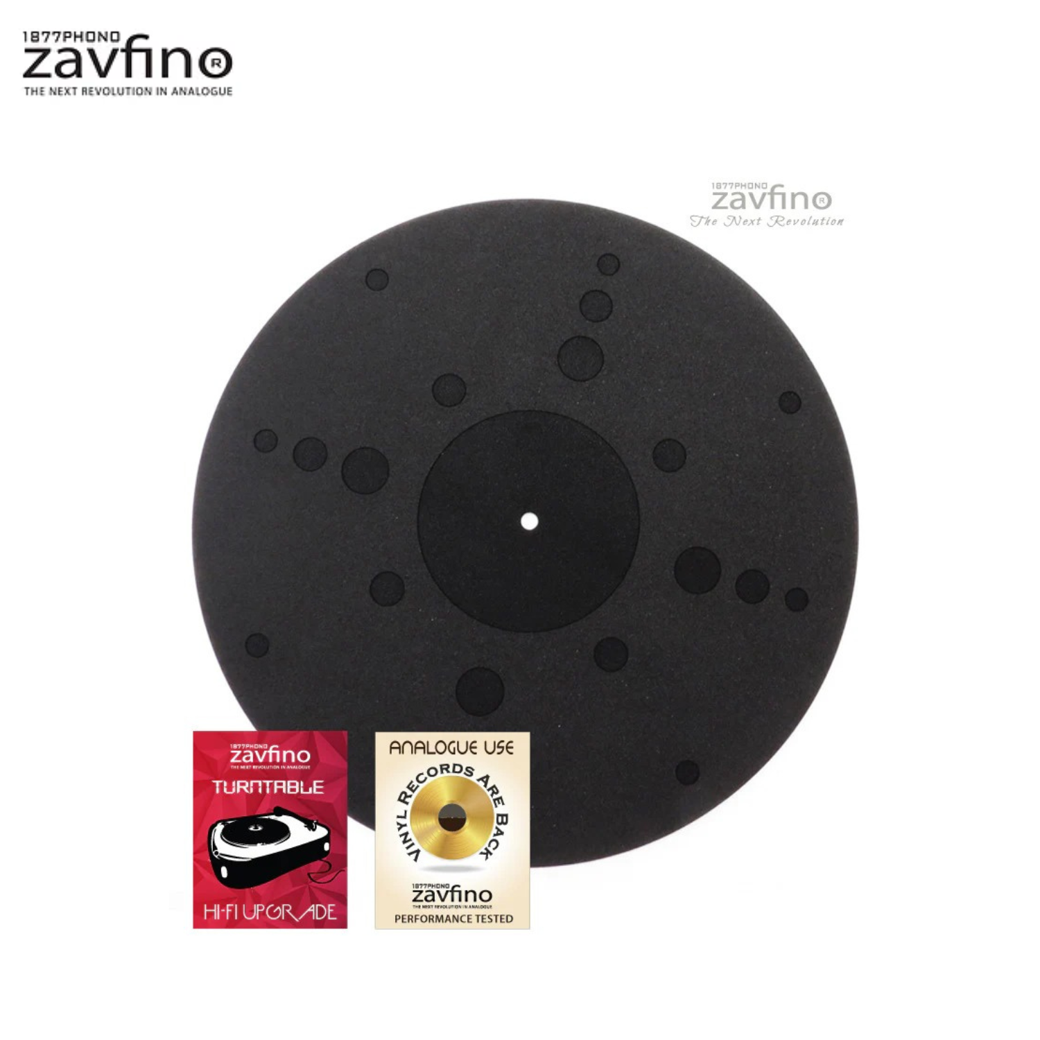Zavfino Strobdisc Mat 薄膠墊+編織物料，適合金屬轉盤（質感好，節奏感，動態強）