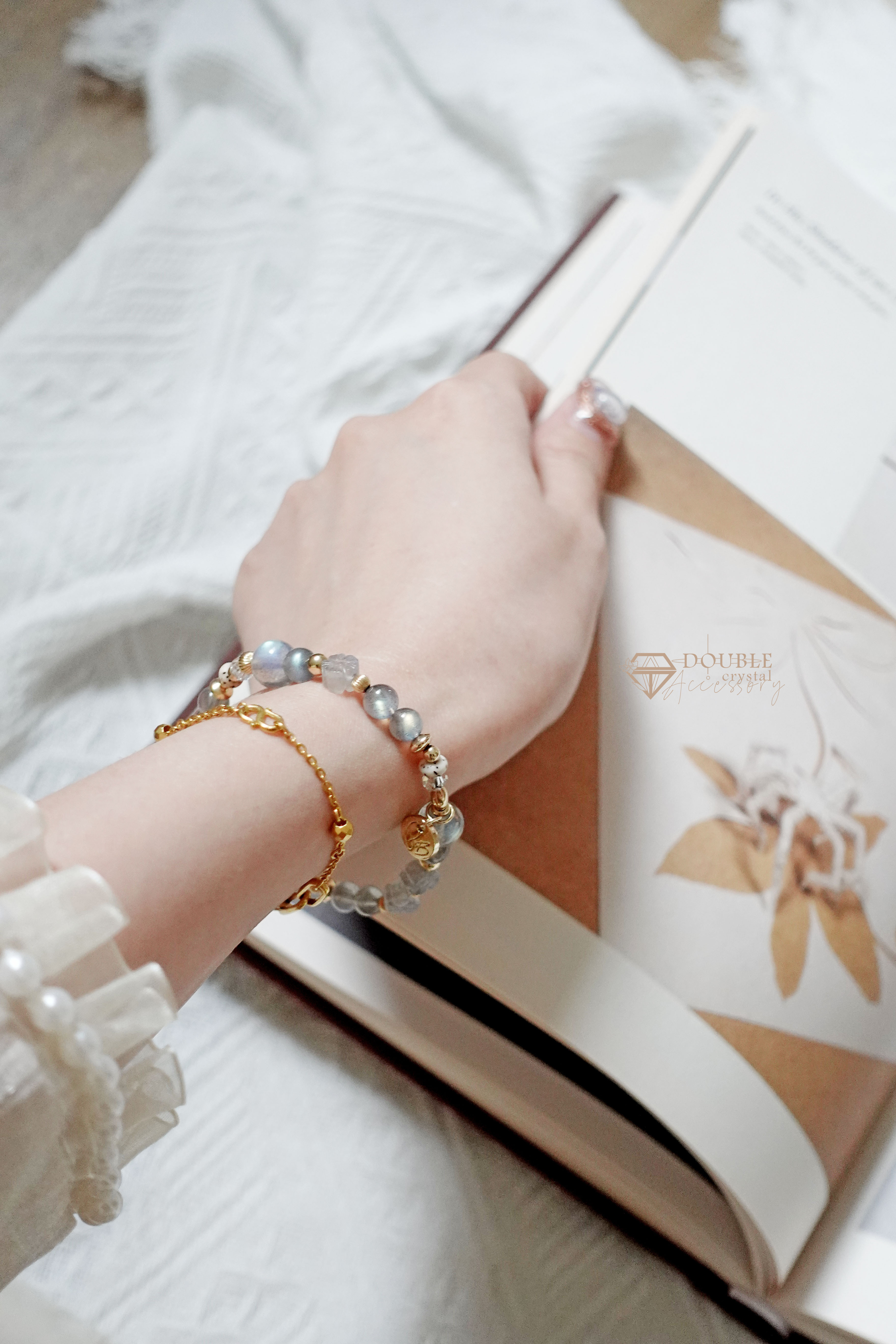 花在靜光|有錢花|：拉長石花花．星月菩提