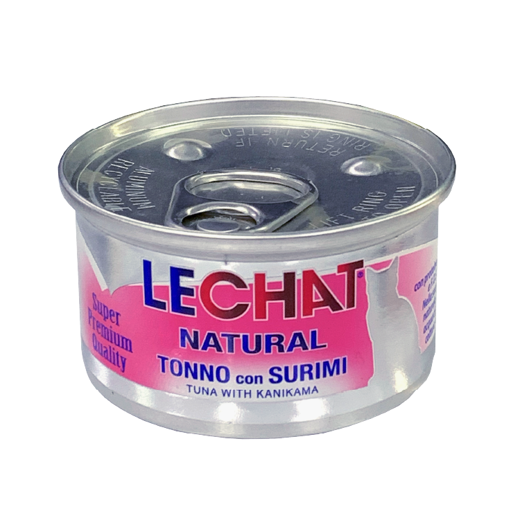 Lechat Natural.低敏腸道配方-吞拿蟹柳貓罐 80g (LE-6637)