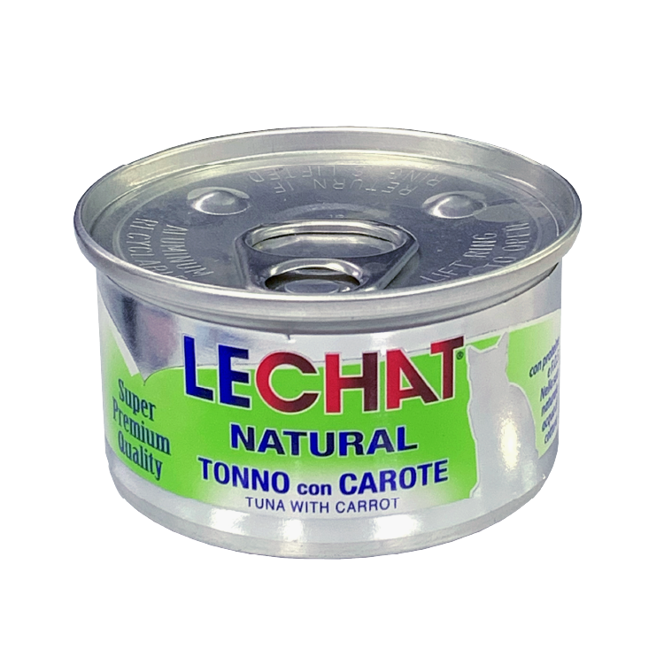 Lechat Natural.低敏腸道配方-吞拿胡蘿蔔貓罐 80g (LE-6651)