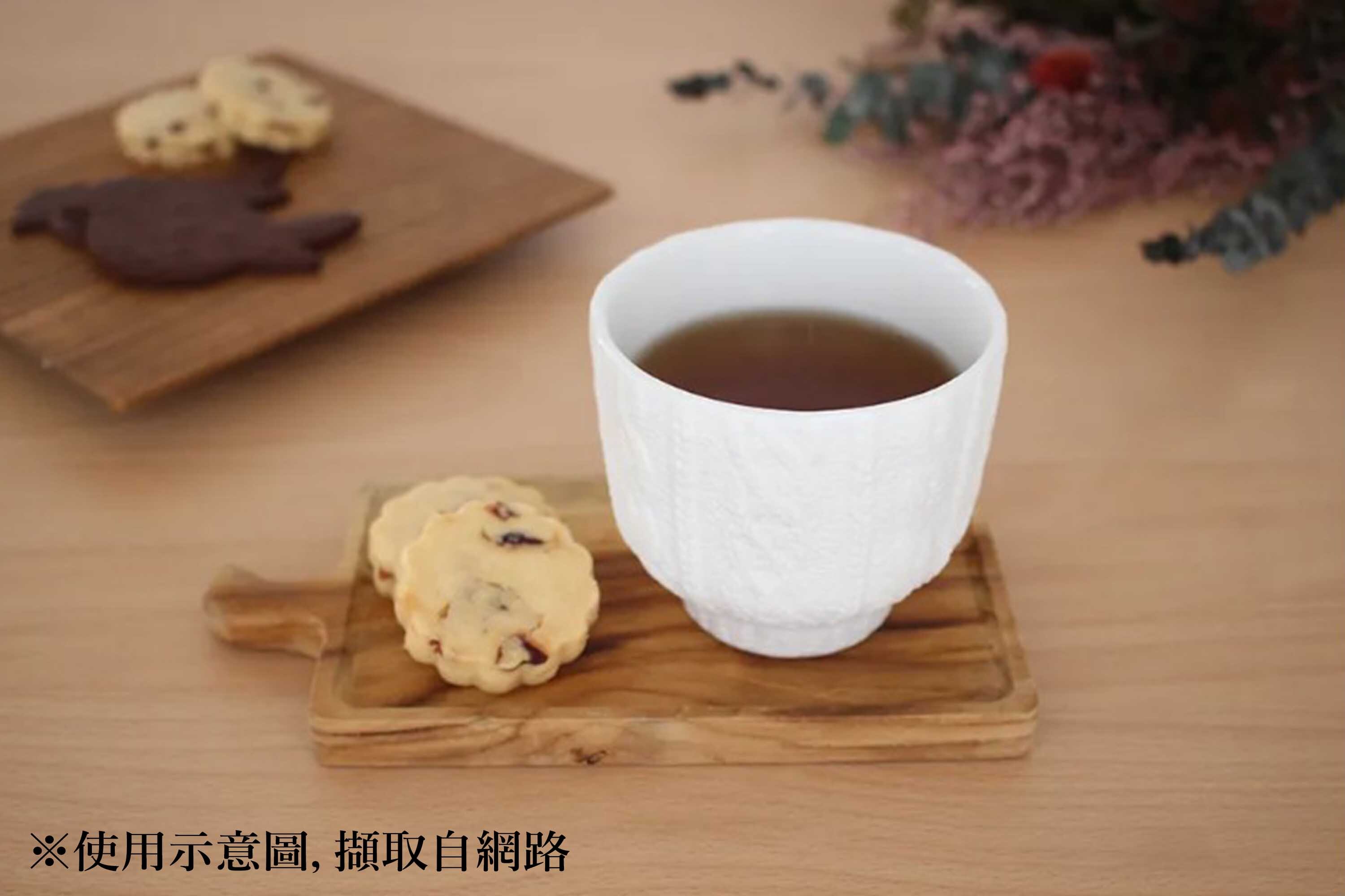 立體針織紋樣的日本陶瓷材質杯子