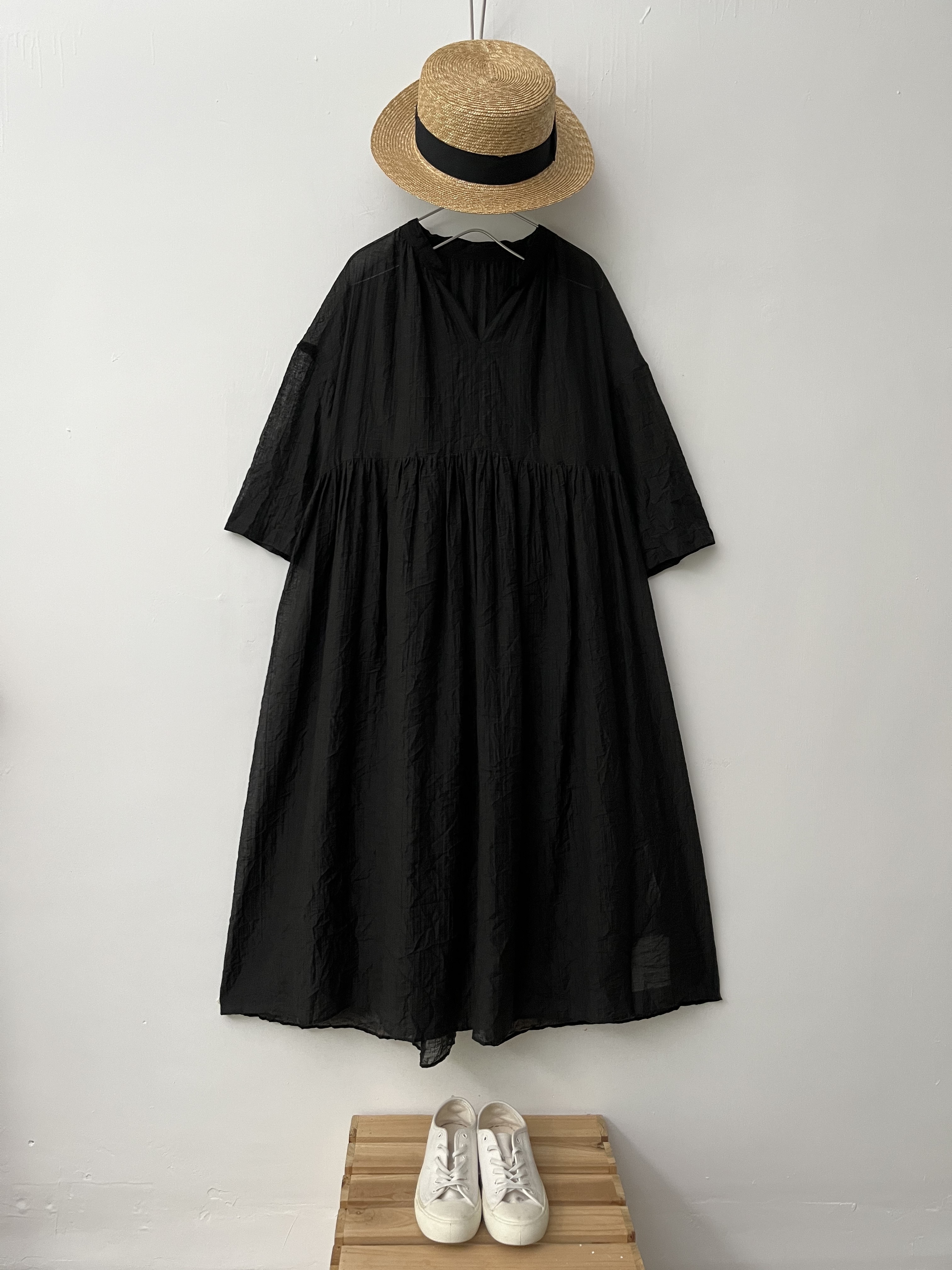 日本製yuni黑色小企領ops