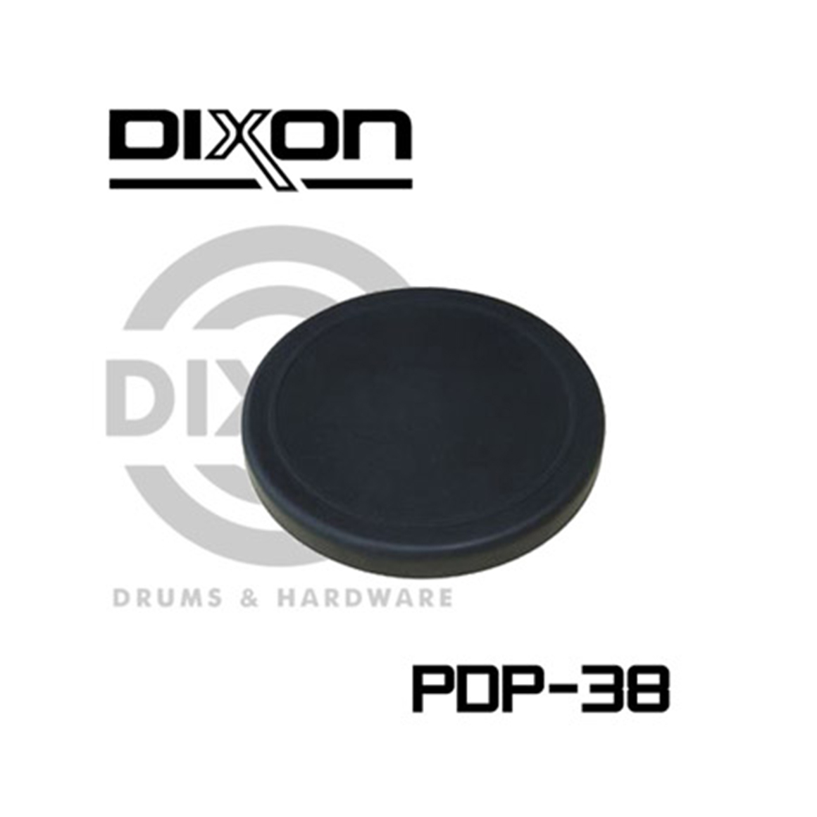 DIXON PDP38 8吋橡膠練習墊 黑色打點板