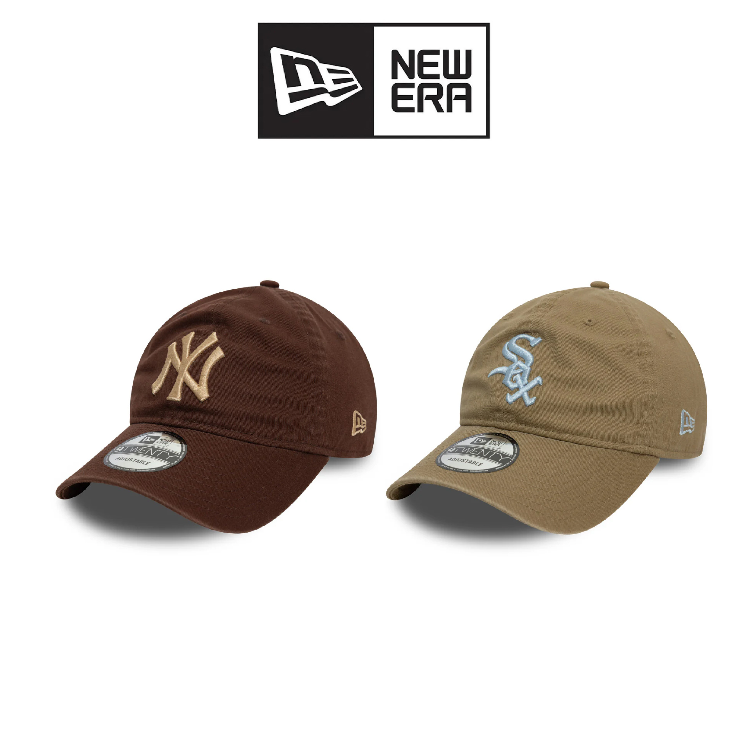 New Era 920 Neutral Washed 刺繡棒球帽