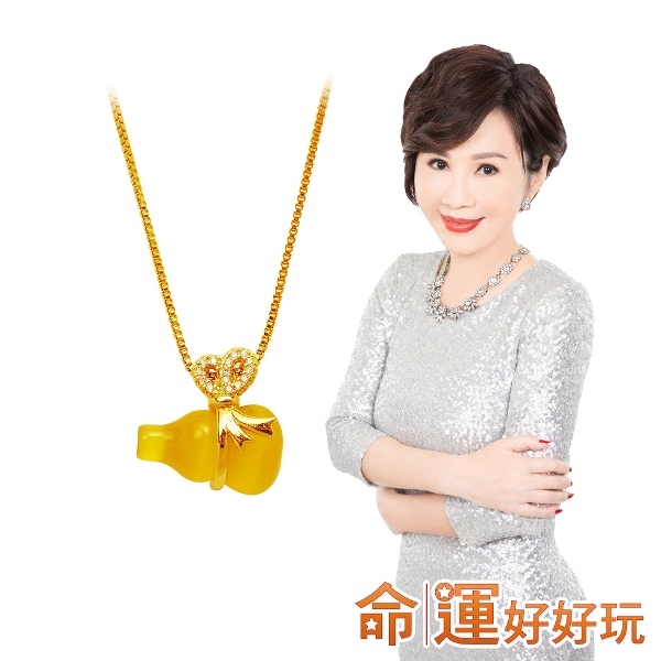 【命運好好玩】黃金生財貓眼石項鍊(廠商直出)