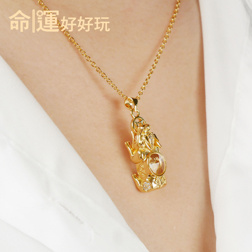 【命運好好玩】錢坤運轉貔貅項鍊(廠商直出)