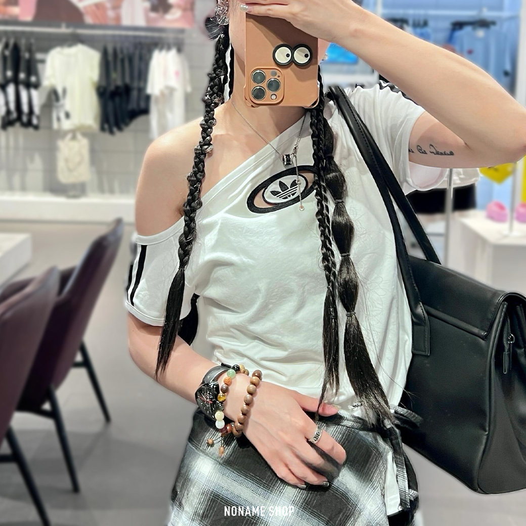 ADIDAS Originals OG 三葉草 CAMPIS 2000 斜肩 短袖 兩色 (女款)