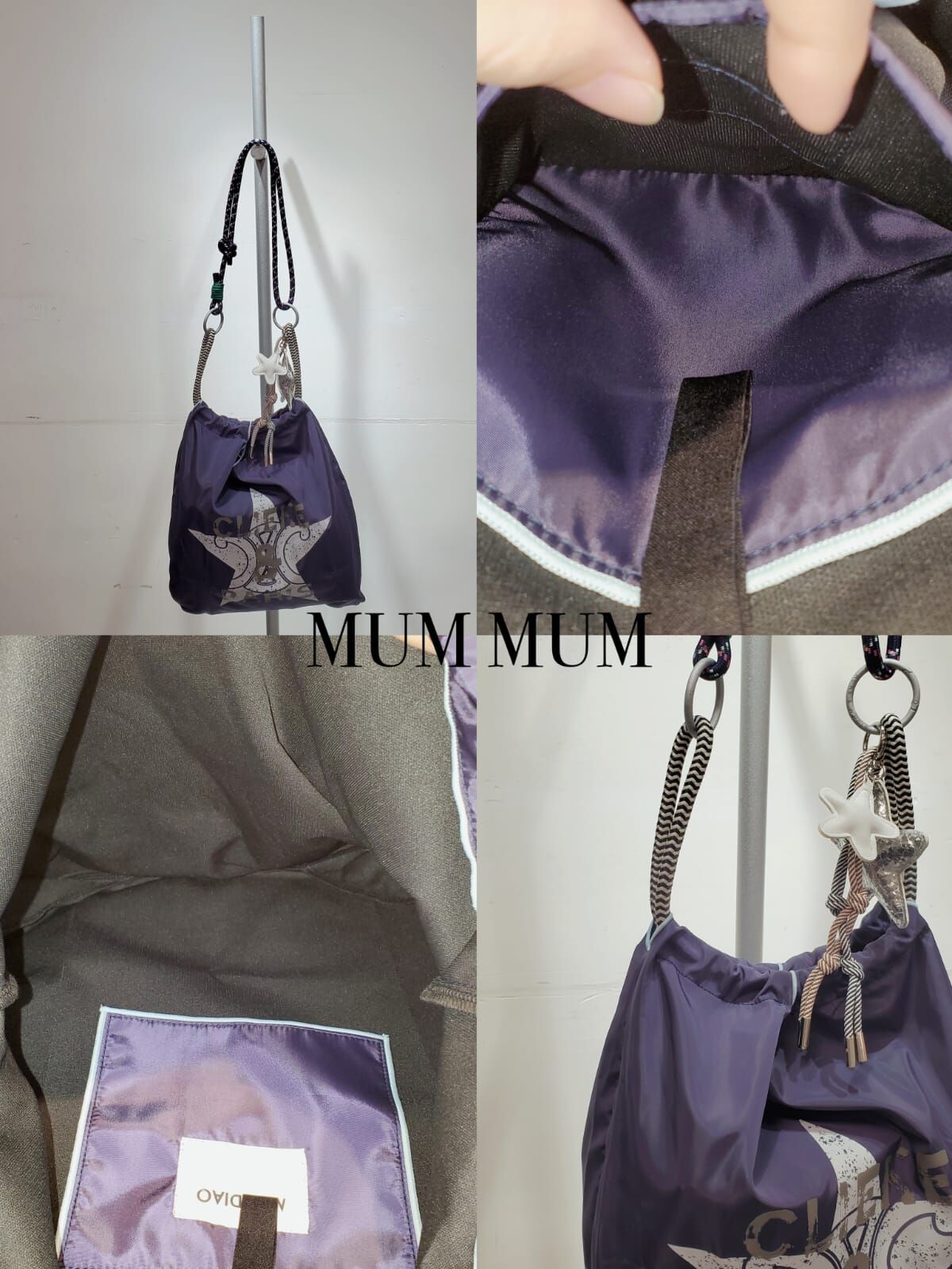 ac754／魔界星形兩孭袋只限直播下單有折扣三件包郵寄出LIVE限額送出MFG