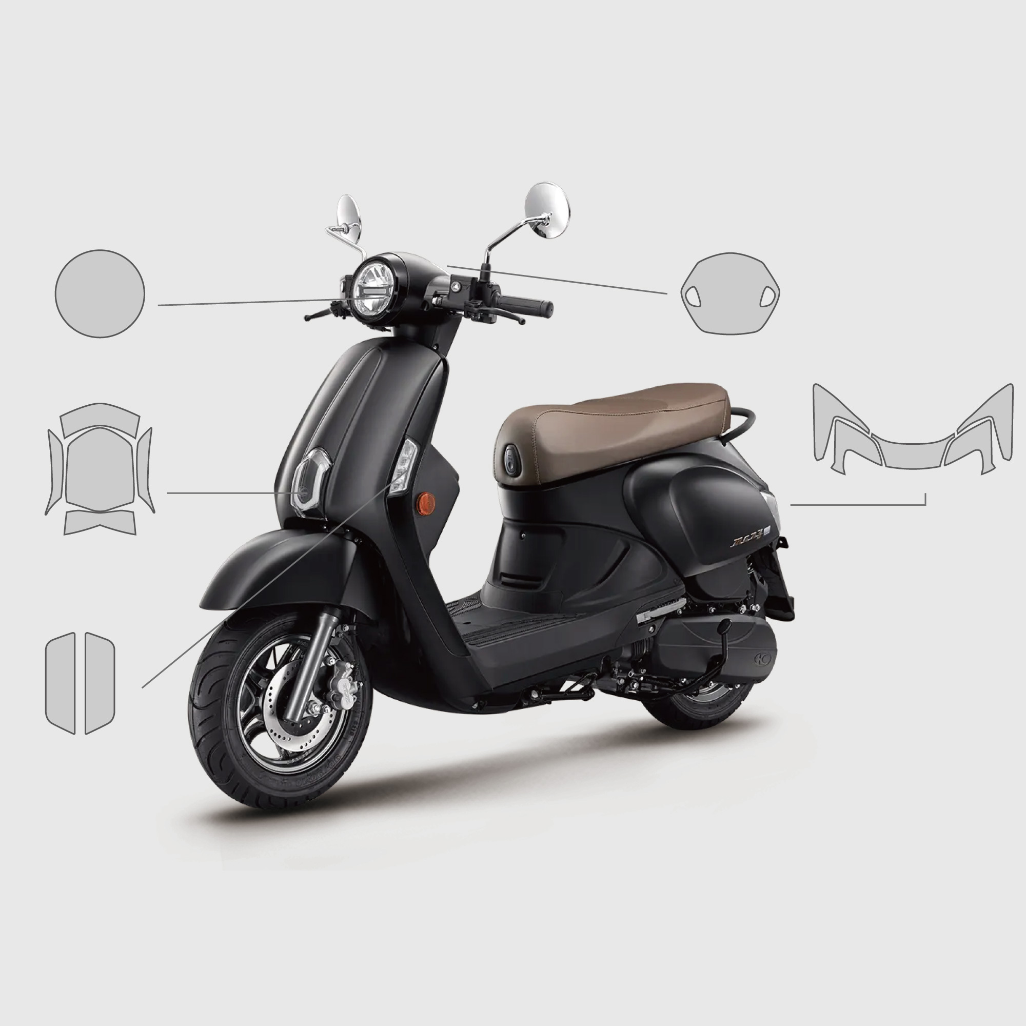 KYMCO NEW MANY 110.125｜3M頂級犀牛皮保護膜