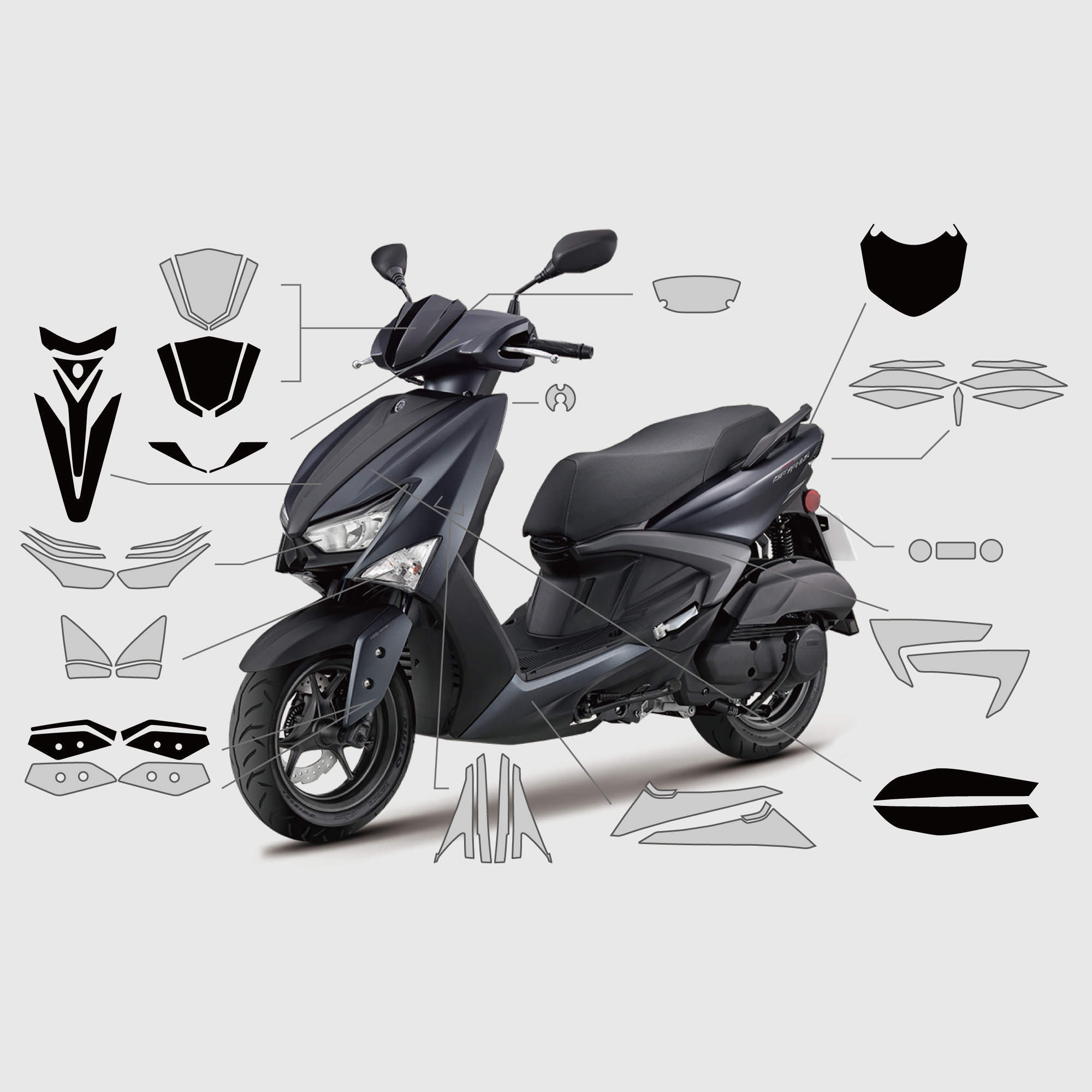 YAMAHA 新勁戰6代｜3M頂級犀牛皮保護膜