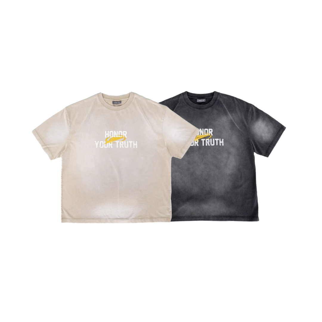 Sense x Fengme HONOR YOUR TRUTH 寬版水洗短袖 2色