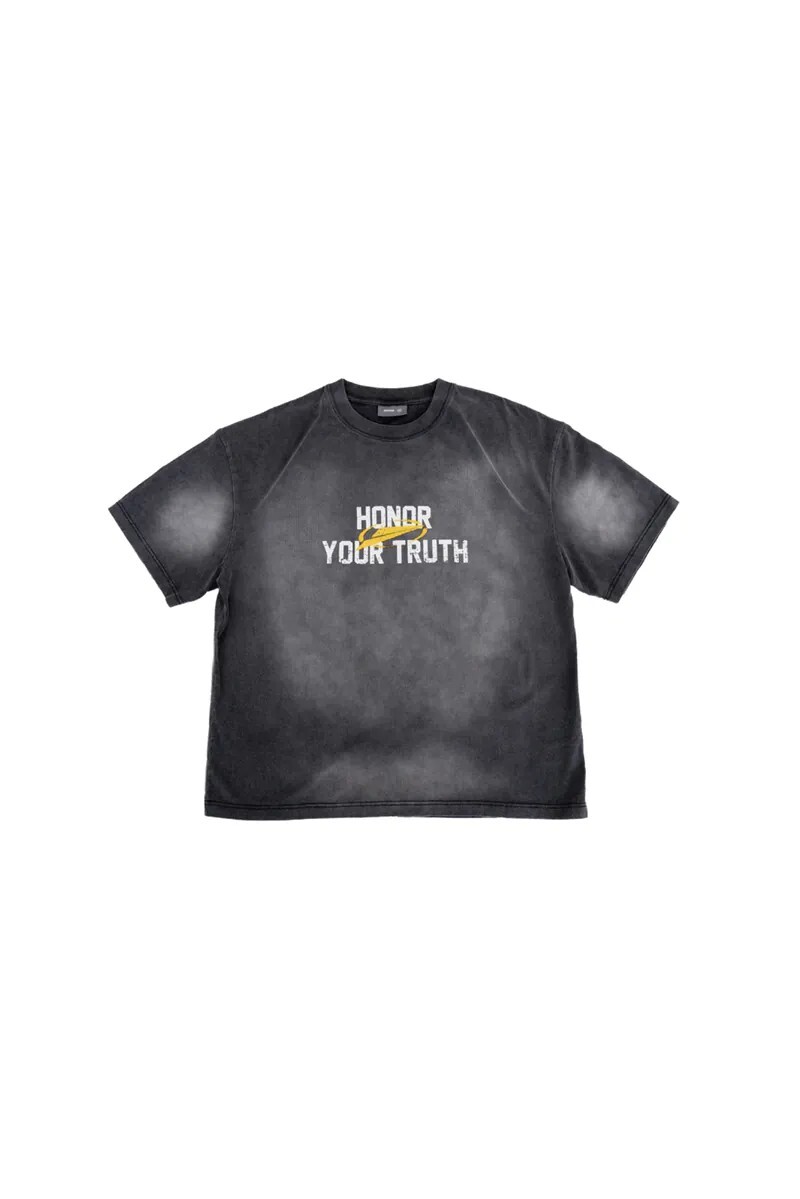 Sense x Fengme HONOR YOUR TRUTH 寬版水洗短袖 2色