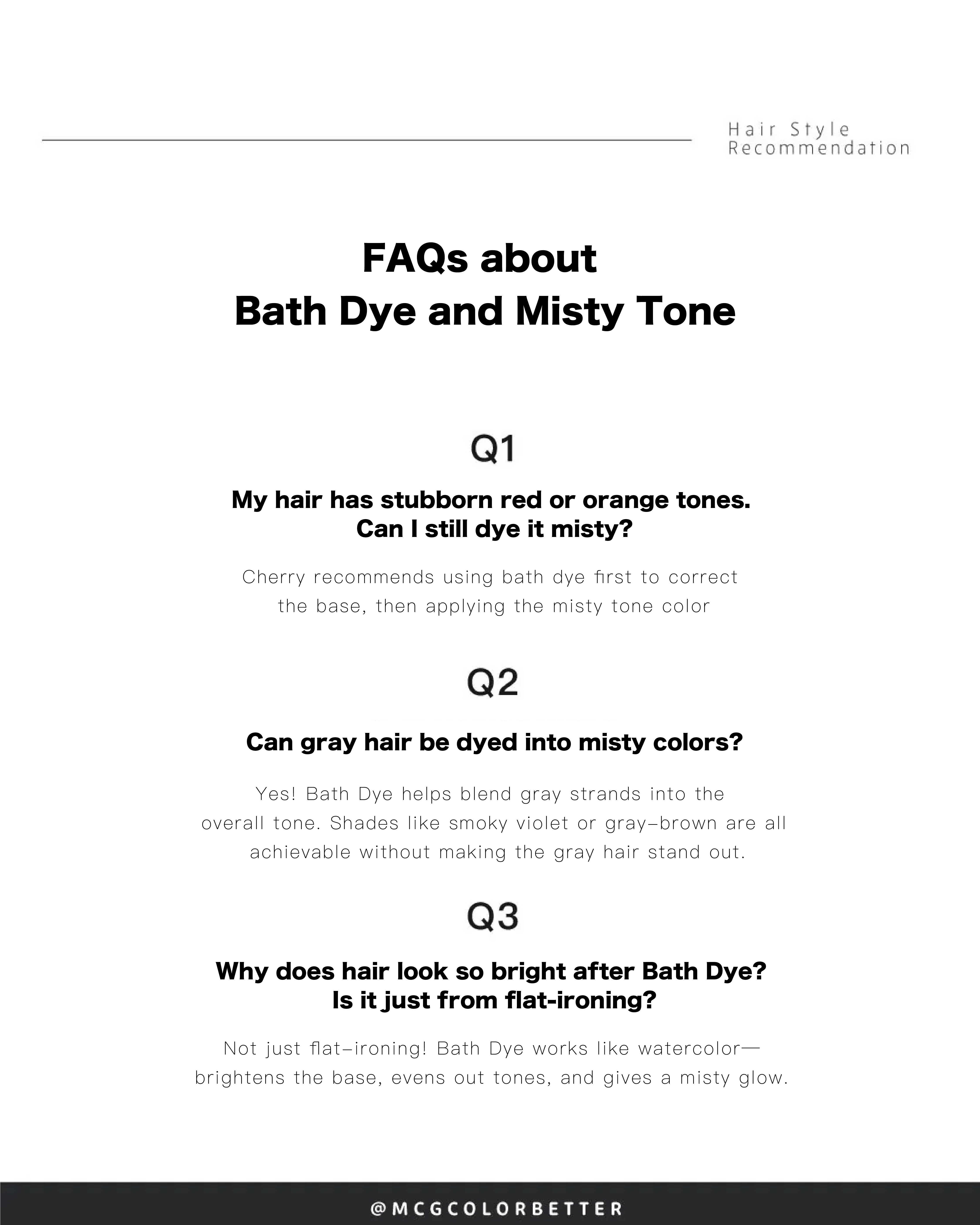 Case 2: Severely damaged bleached hair successfully colored (Bath dye)