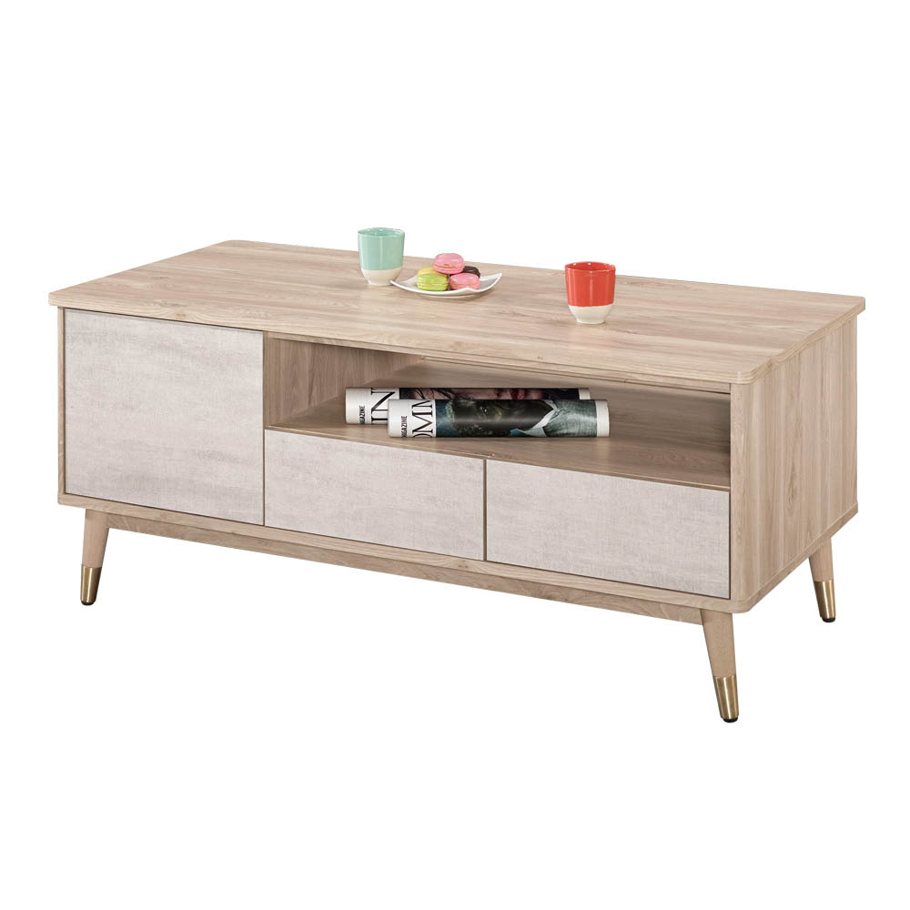 哈佐4尺二門二抽大茶几