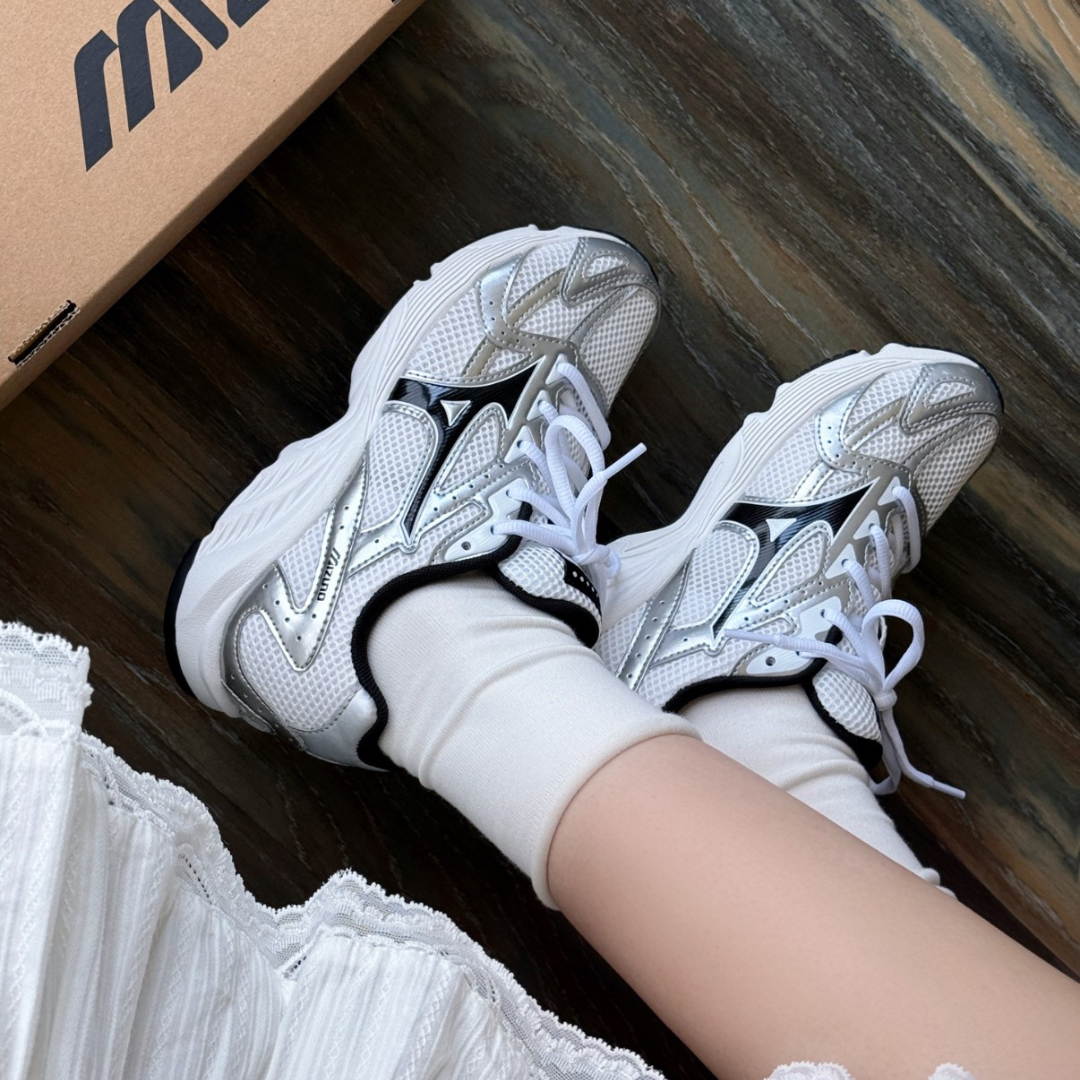 "代購" Mizuno Spark CN 白銀色 白銀黑 復古老爹鞋 D1GH242804