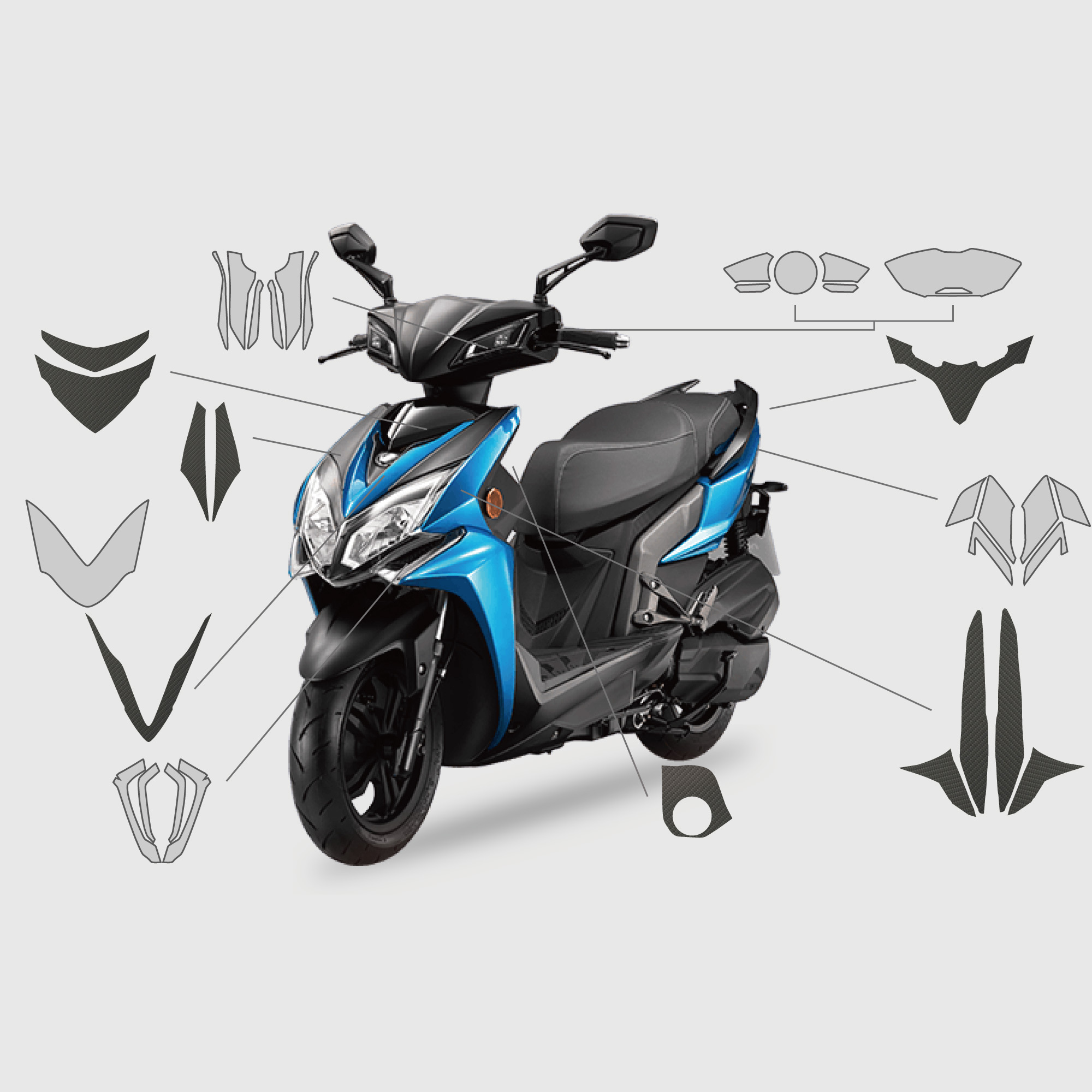 KYMCO Racing S 125/150｜3M頂級犀牛皮保護膜