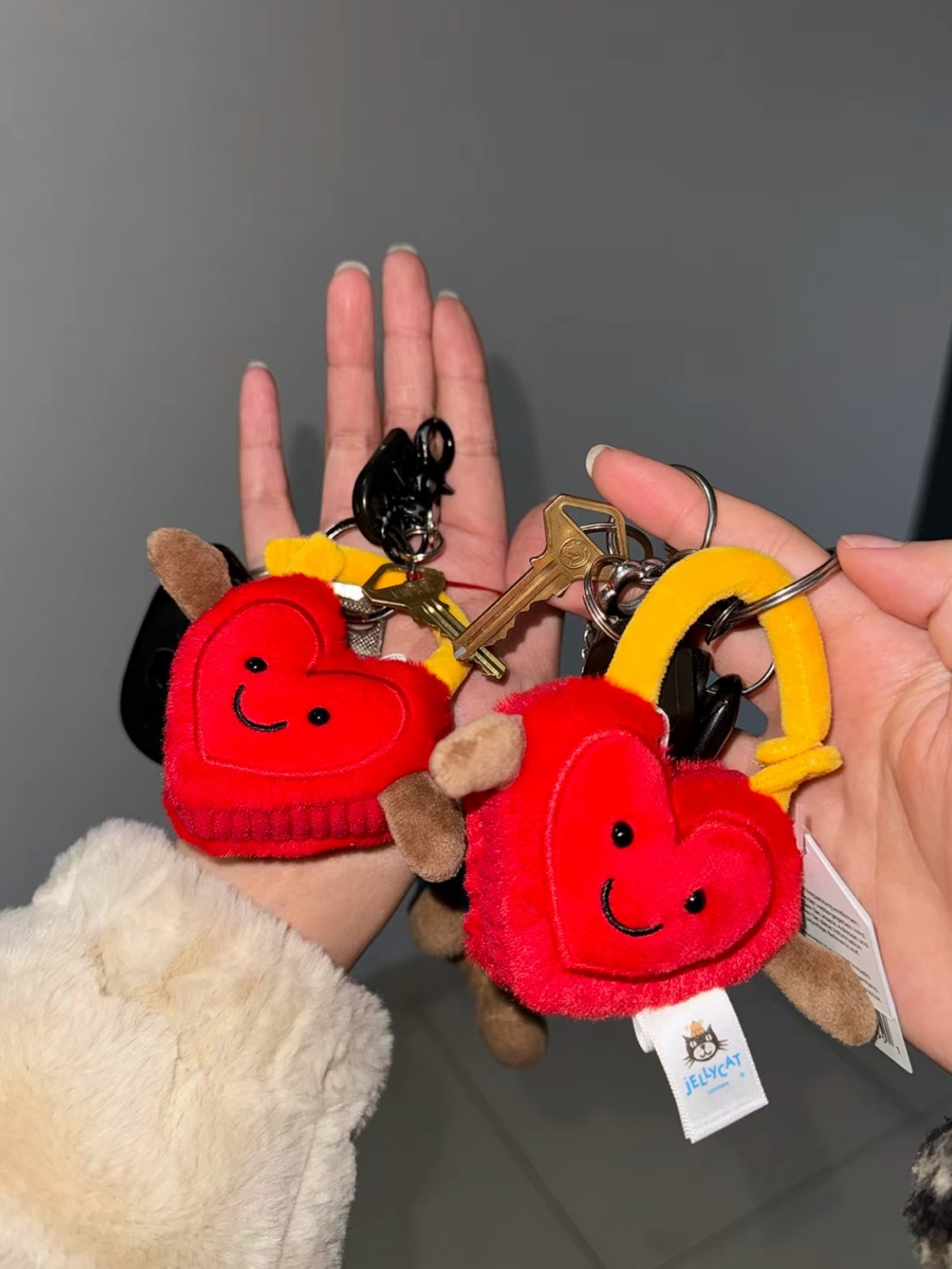 JELLYCAT 情人節 毛絨愛心鎖 高約15公分
