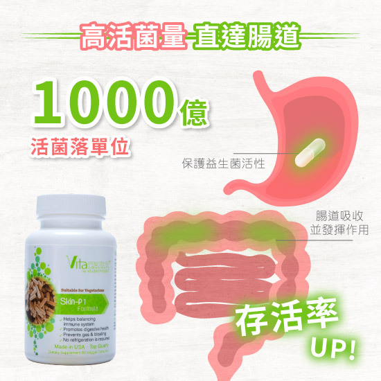 P1美肌配方益生菌有解決濕疹功效