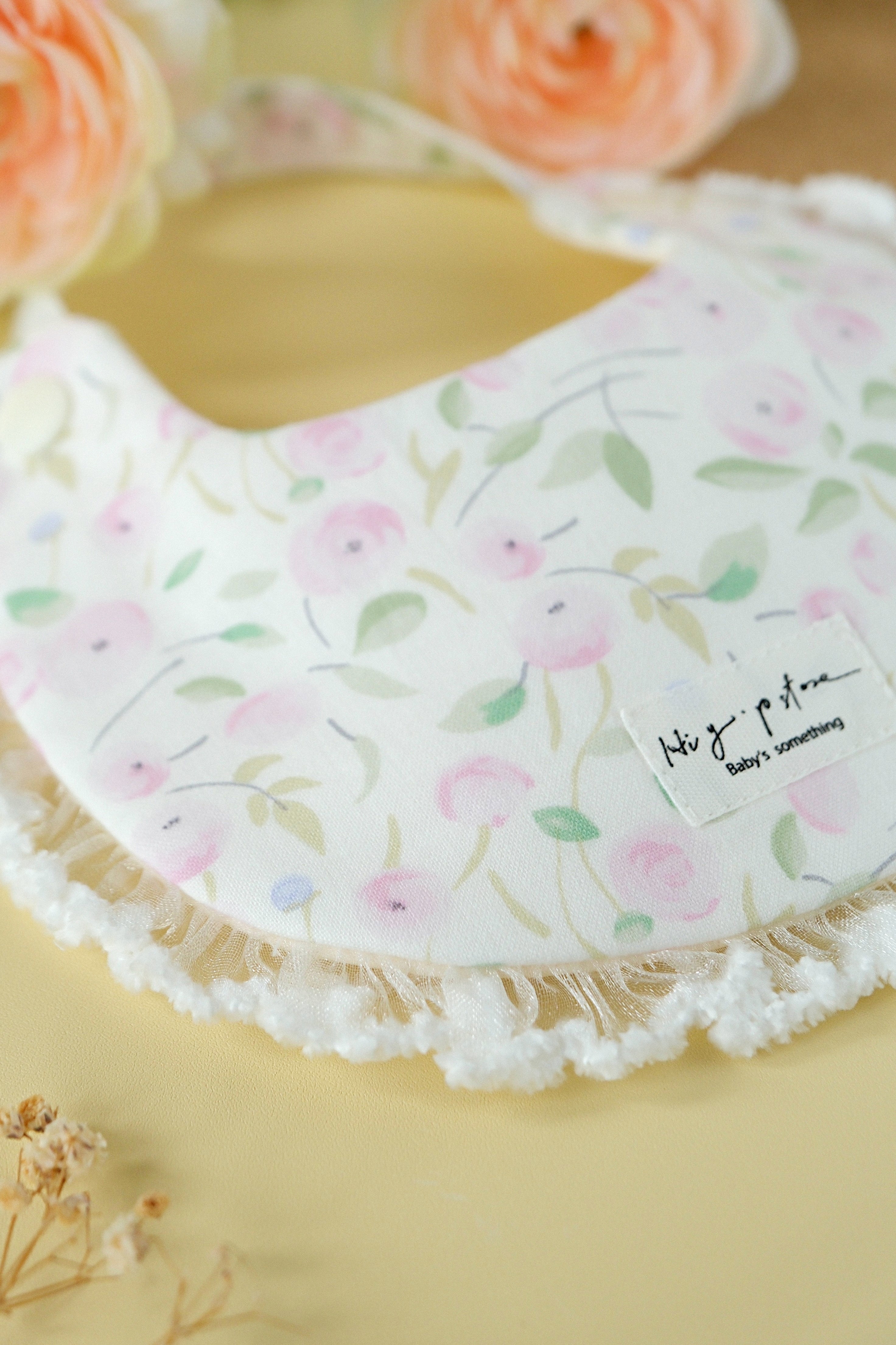 Hi Y.P store-手作圍兜-千日粉花