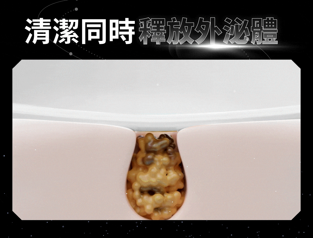 進化型泌膜分區保養，清潔同時釋放外泌體