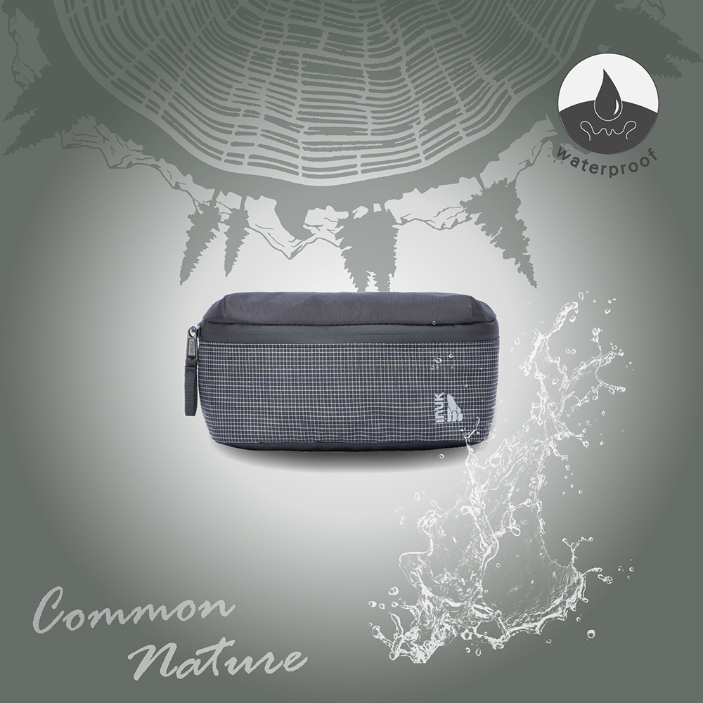 【INUK】全境防水 輕旅行腰包 | Water_Shed ARC 格紋藍 2.2L