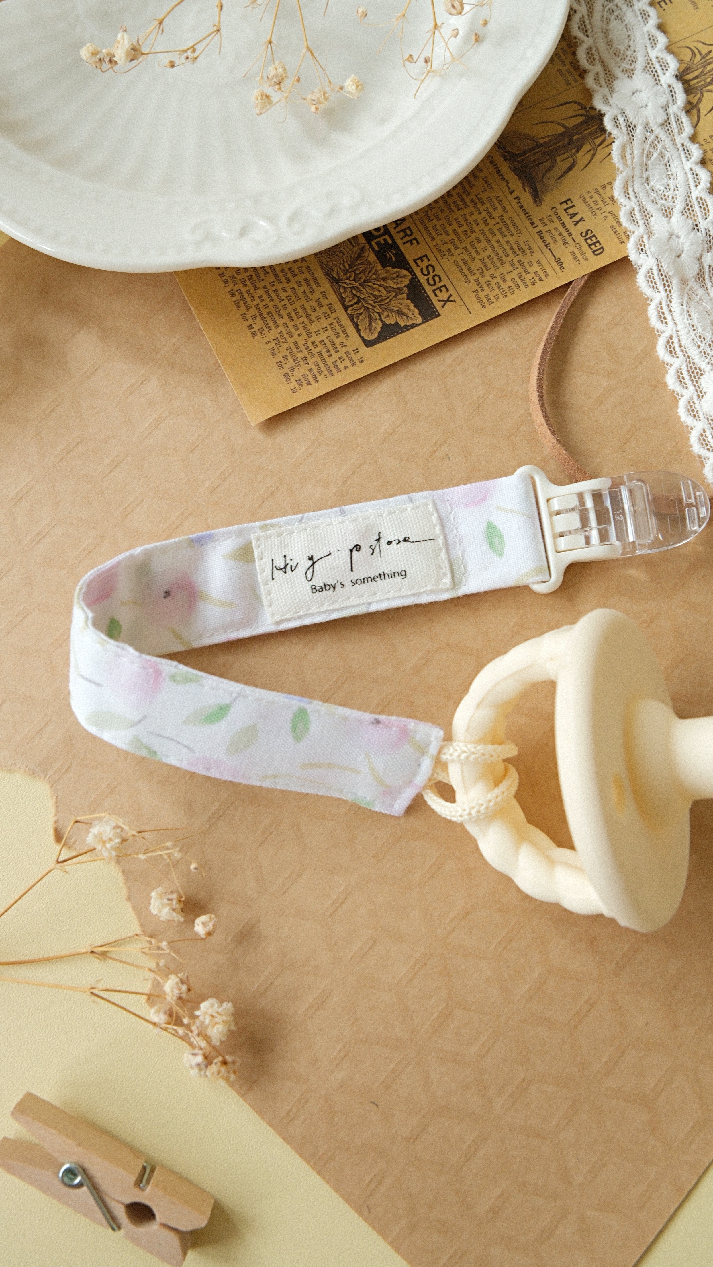 Hi Y.P store-鱷魚夾-千日粉花