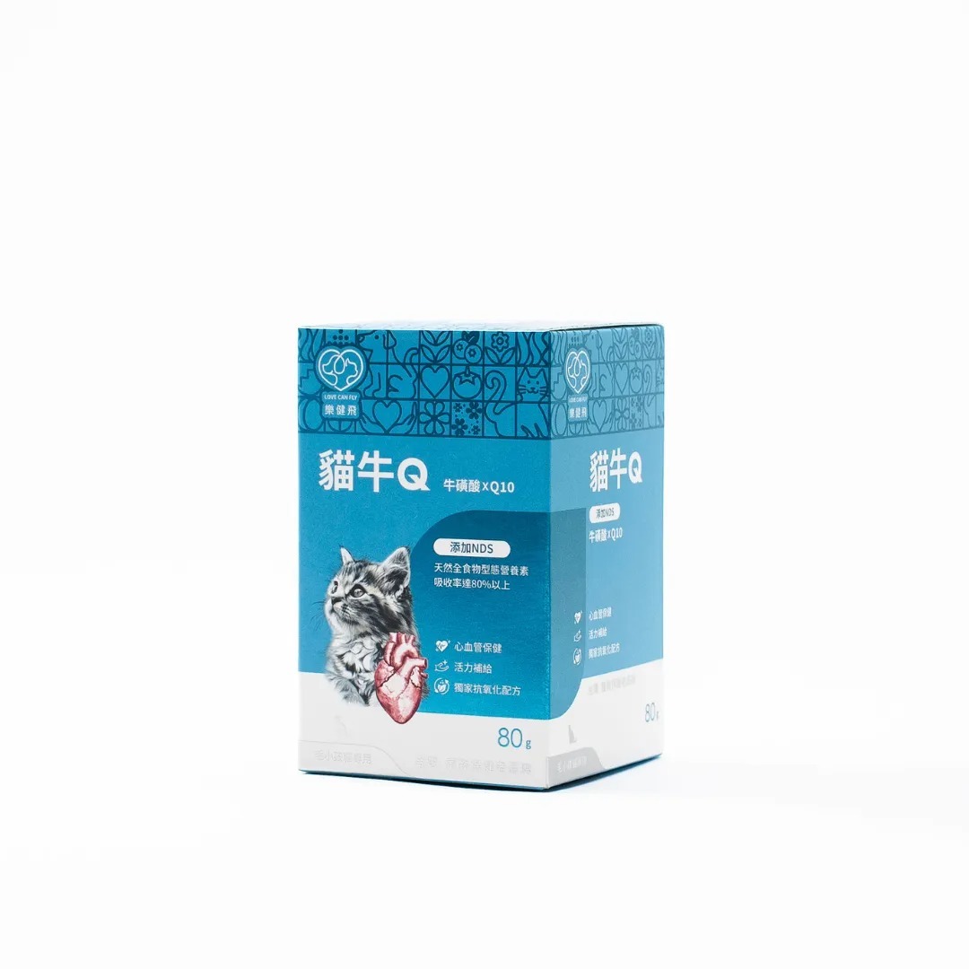 樂健飛L.C.F 貓牛Q牛磺酸+Q10+NDS 80g
